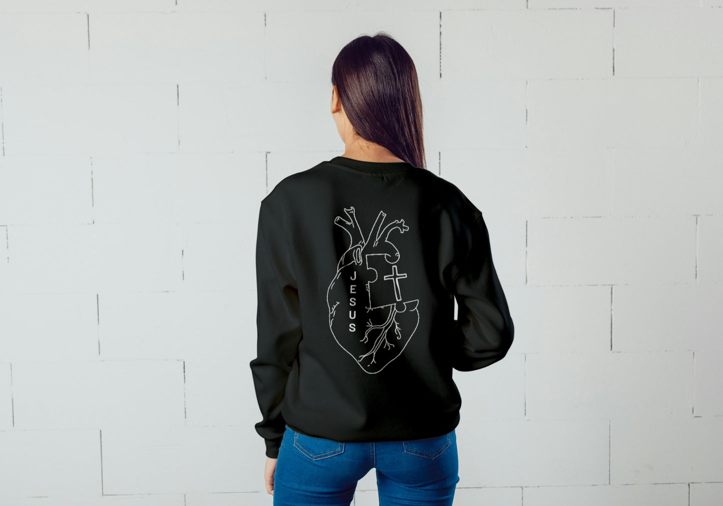 Sweat s/ capuz Coração de Jesus