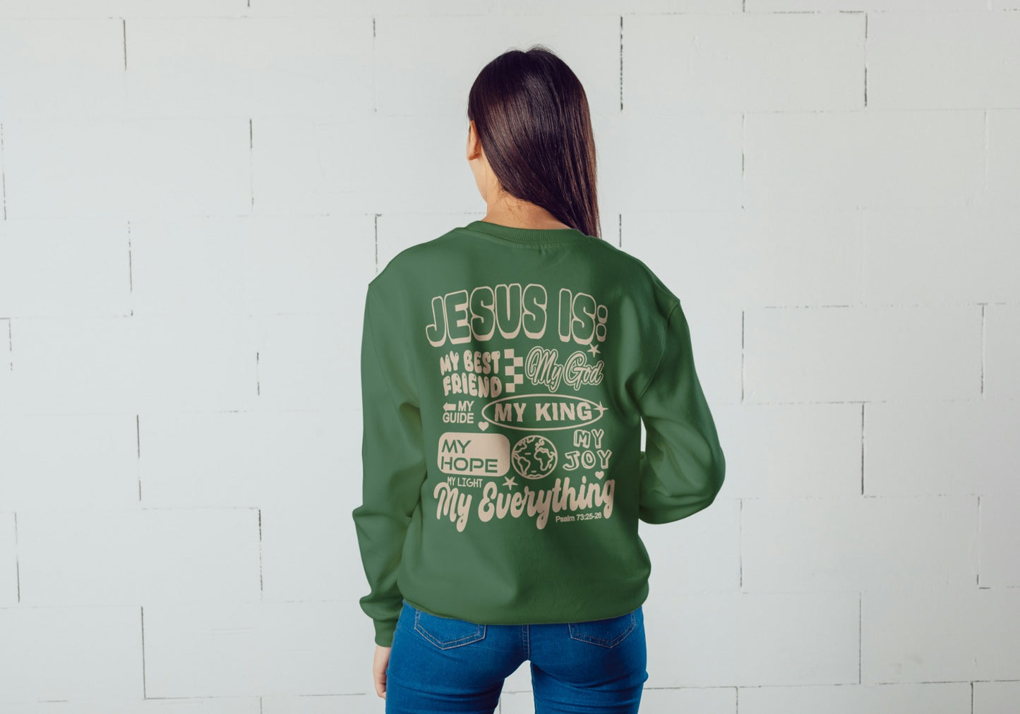 Sweat sem capuz Jesus is...