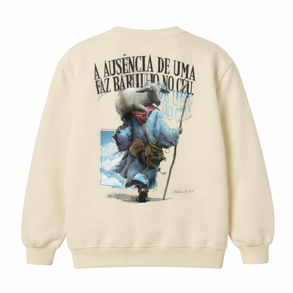 Sweatshirt s/ capuz A ausência de uma faz barulho no céu