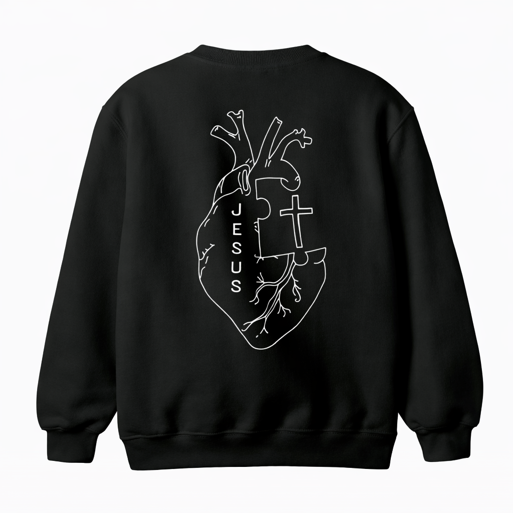 Sweat s/ capuz Coração de Jesus