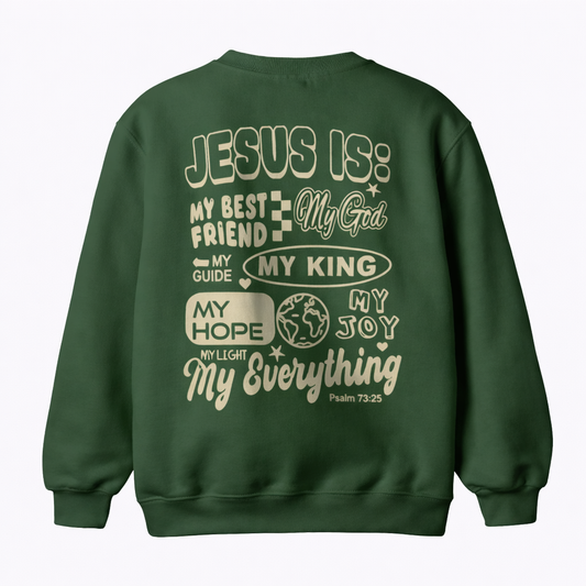 Sweat sem capuz Jesus is...