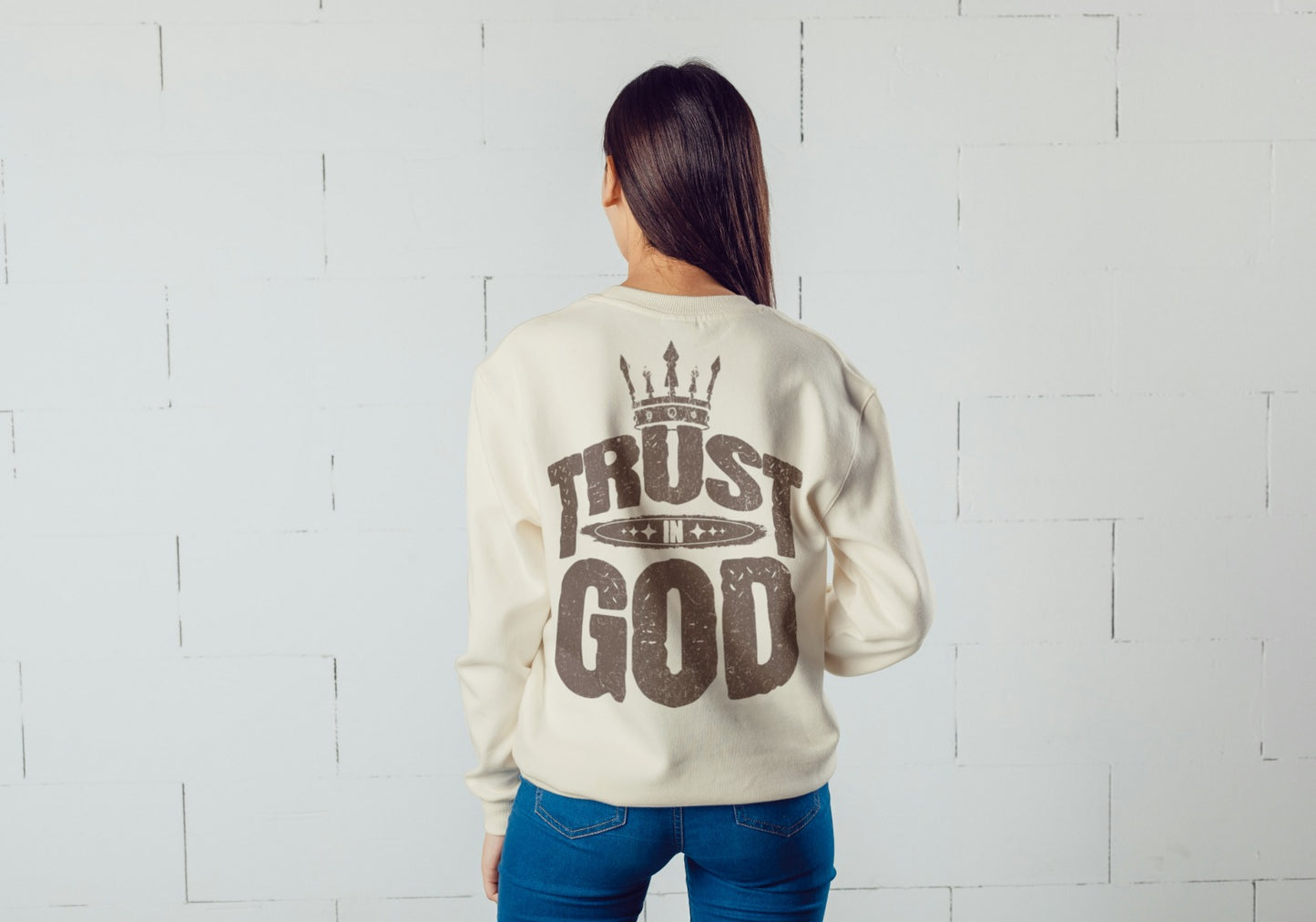 Sweatshirt s/ capuz Trust in God