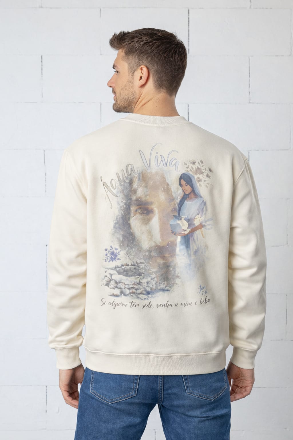 Sweatshirt s/ capuz Água Viva