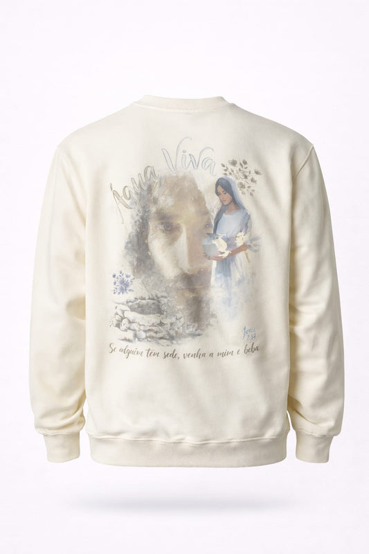 Sweatshirt s/ capuz Água Viva