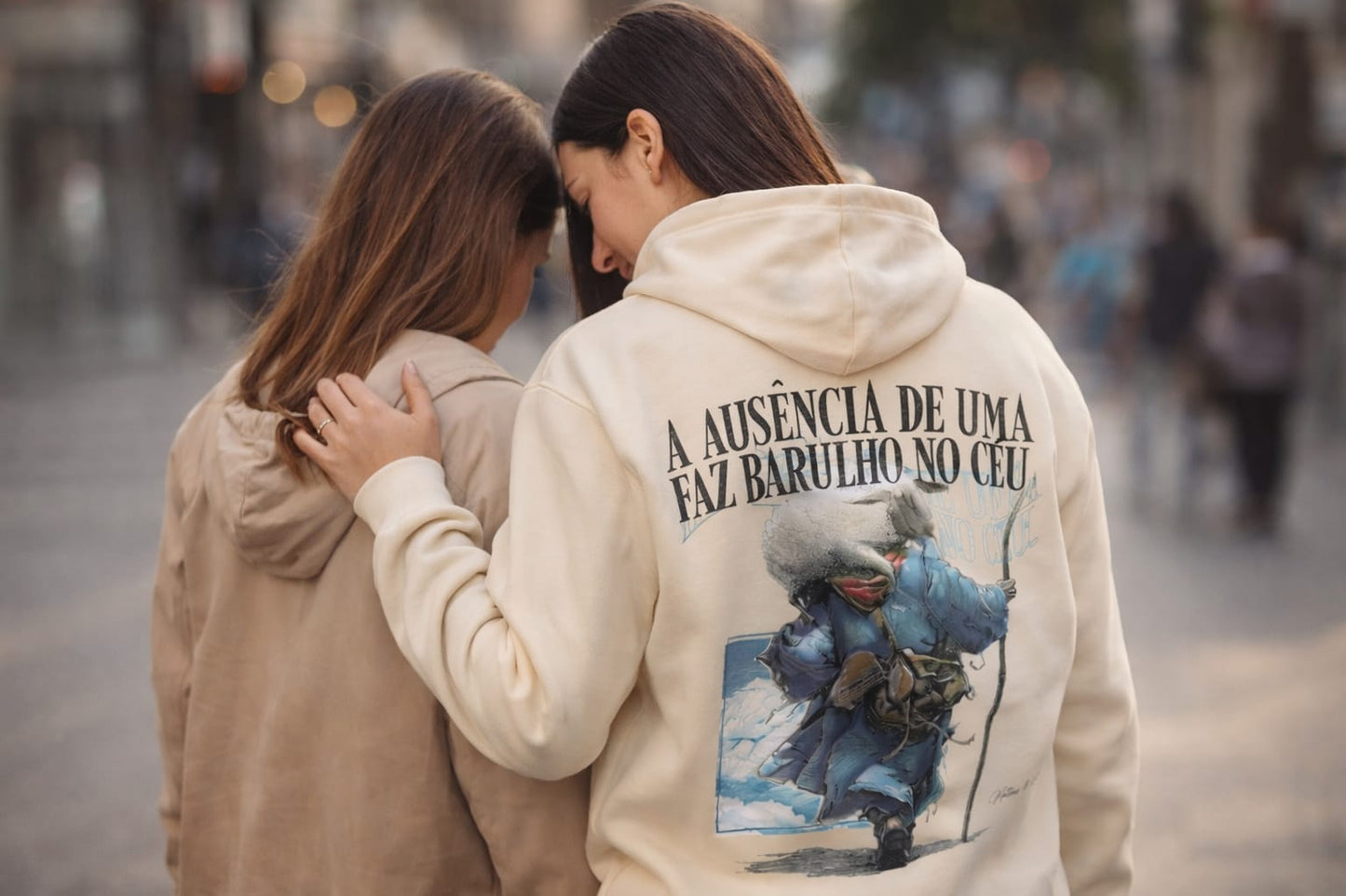Hoodie A ausência de uma faz barulho no céu