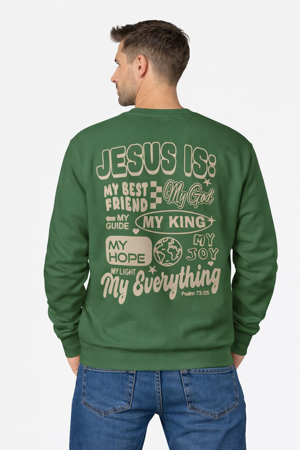 Sweat sem capuz Jesus is...