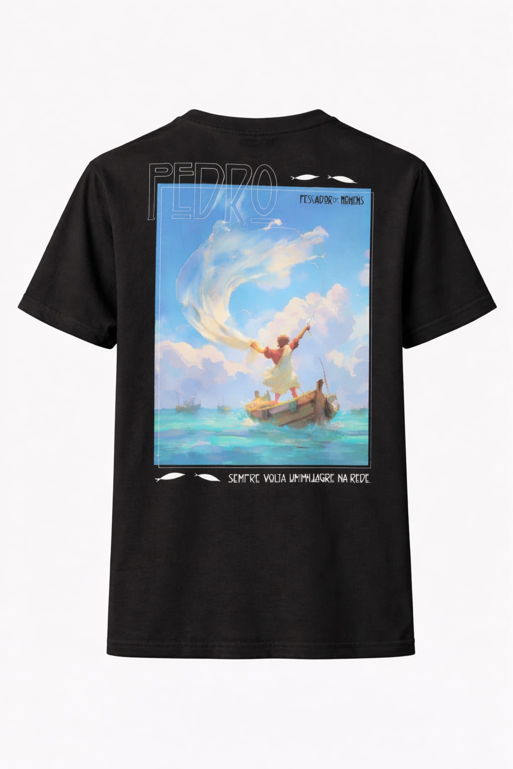 T-shirt Pescador de Homens